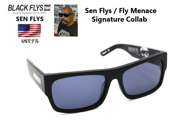 ★2025 COLLECTION ブラックフライ（BLACKFLYS）サングラス【Sen Flys】Fly Menace Signature Collab Sen Dog コラボモデル! BF-15033-US02