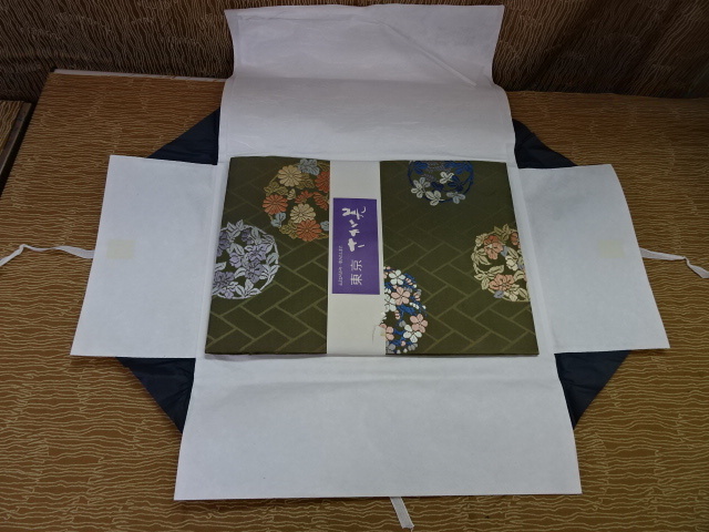 【名古屋帯③　金/花柄/大柄】着物　和装　女性用　帯　なごや帯【C8-2①】20250111