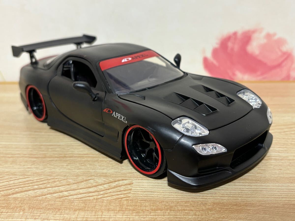1/24 JadaToys マツダ RX-7 FD3S ブラック ミニカー MAZDA APEX 1/24 JadaToys マツダ RX-7 FD3S ブラック ミニカー MAZDA APEX