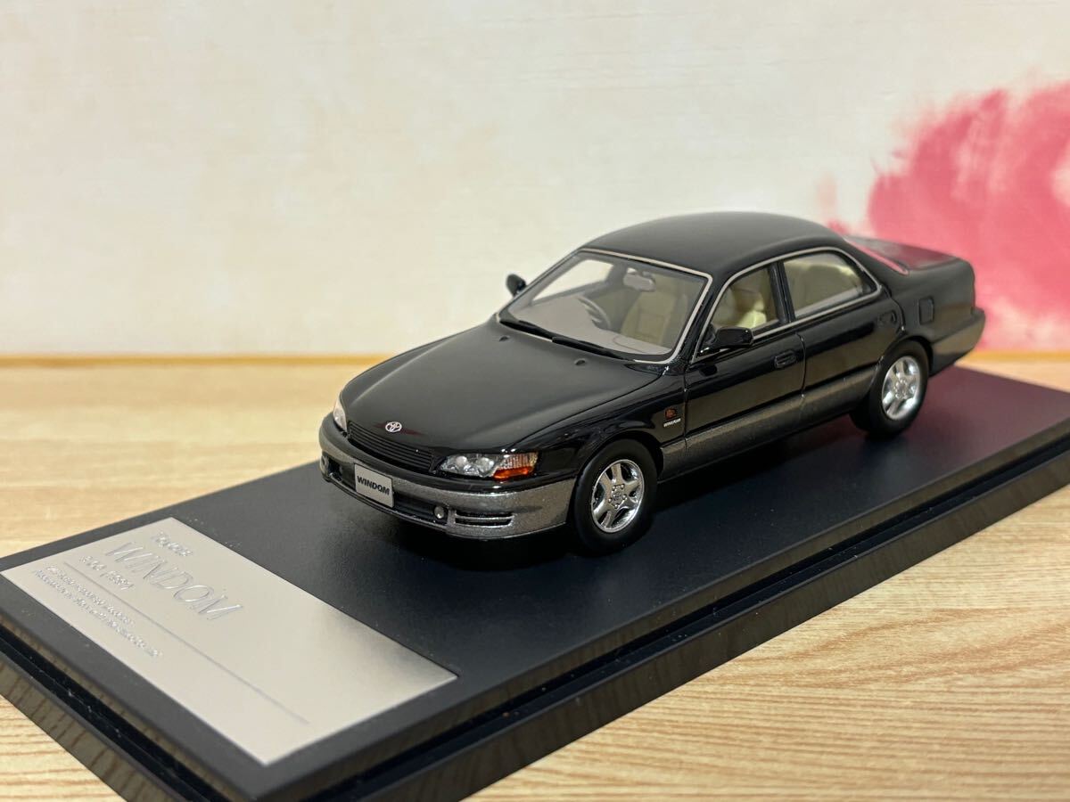 送料無料 1/43 ハイストーリー トヨタ ウィンダム 3.0G 1991 ブラックトーニングG ミニカー Hi-Story TOYOTA WINDOM 旧車 インターアライド