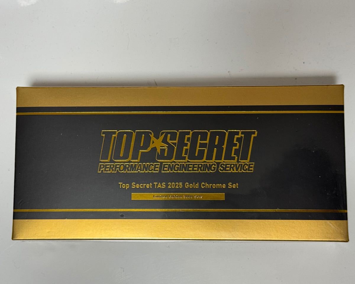 TOP SECRET TAS 2025 Gold Chrome トップシークレット MINI GT 3台セット シルビア スープラ R34 GT-Rス 未開封 東京オートサロン 限定 2
