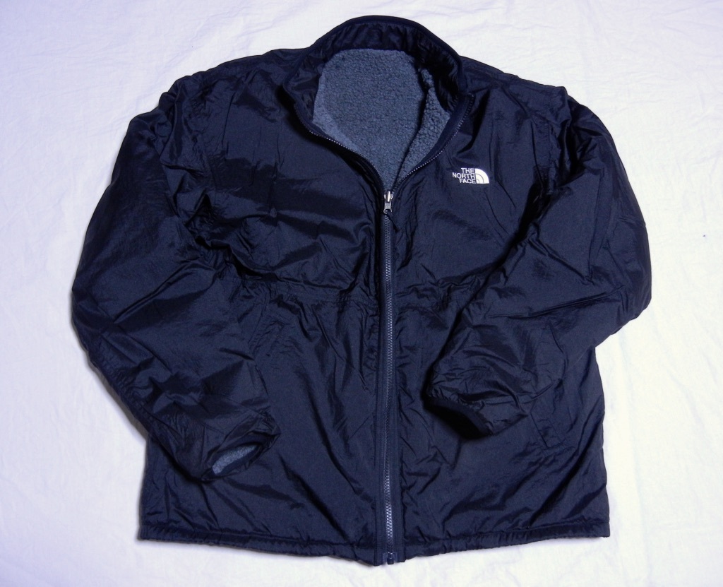▲ノースフェイス リバーシブルパイルジャケット M寸 グレーブラック NP72333 新品