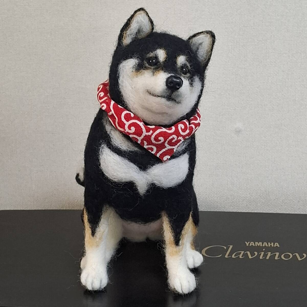 Yahoo!オークション - 羊毛フェルト 犬 柴犬 黒柴 子犬