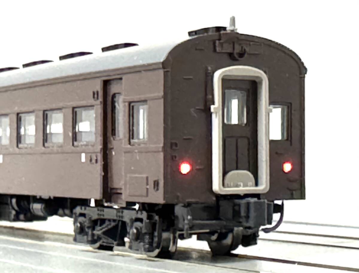 TOMIX JR東日本 高崎車両センター 旧型客車 スハフ42 2234 茶色 列車無線アンテナ KATOボディマウントカプラー仕様