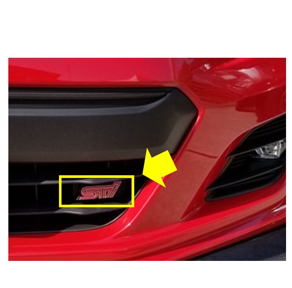 ★新品 未使用 純正部品 スバル SUBARU BRZ ZC6 STI フロント グリル エンブレム オーナメント セット 流用 カスタム ドレスアップ 后期★
