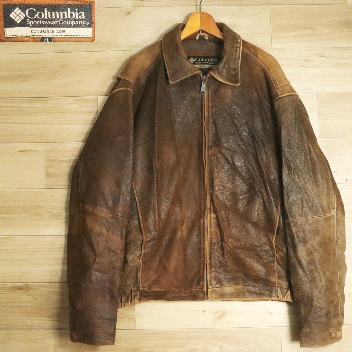1T/Y1.27-2 アメリカ古着 Columbia コロンビア レザージャケット 1T/Y1.27-2 アメリカ古着 Columbia コロンビア レザージャケット