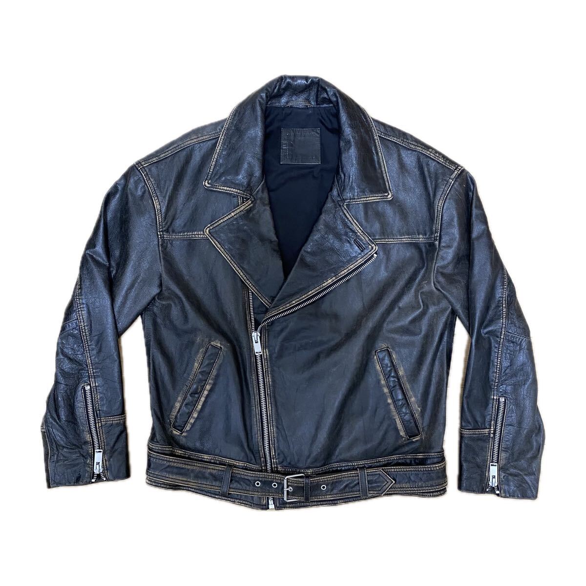 ZARA ヴィンテージ レザーダブルライダースジャケット ZARA ヴィンテージ レザーダブルライダースジャケット