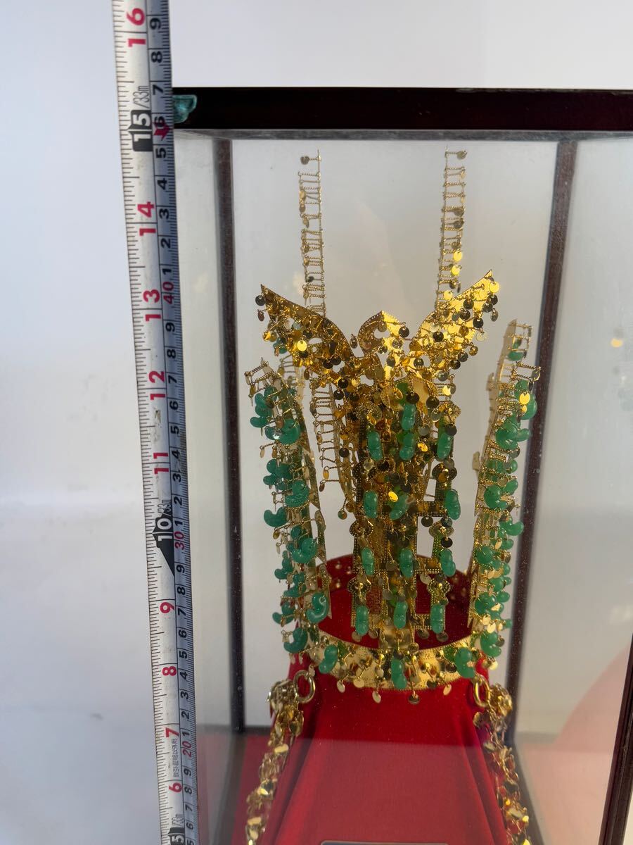 新羅時代王冠 韓国国宝 国宝 188号 複製)】24K 天馬塚金冠 新羅時代王冠 韓国国宝 国宝 188号 複製)】24K 天馬塚金冠