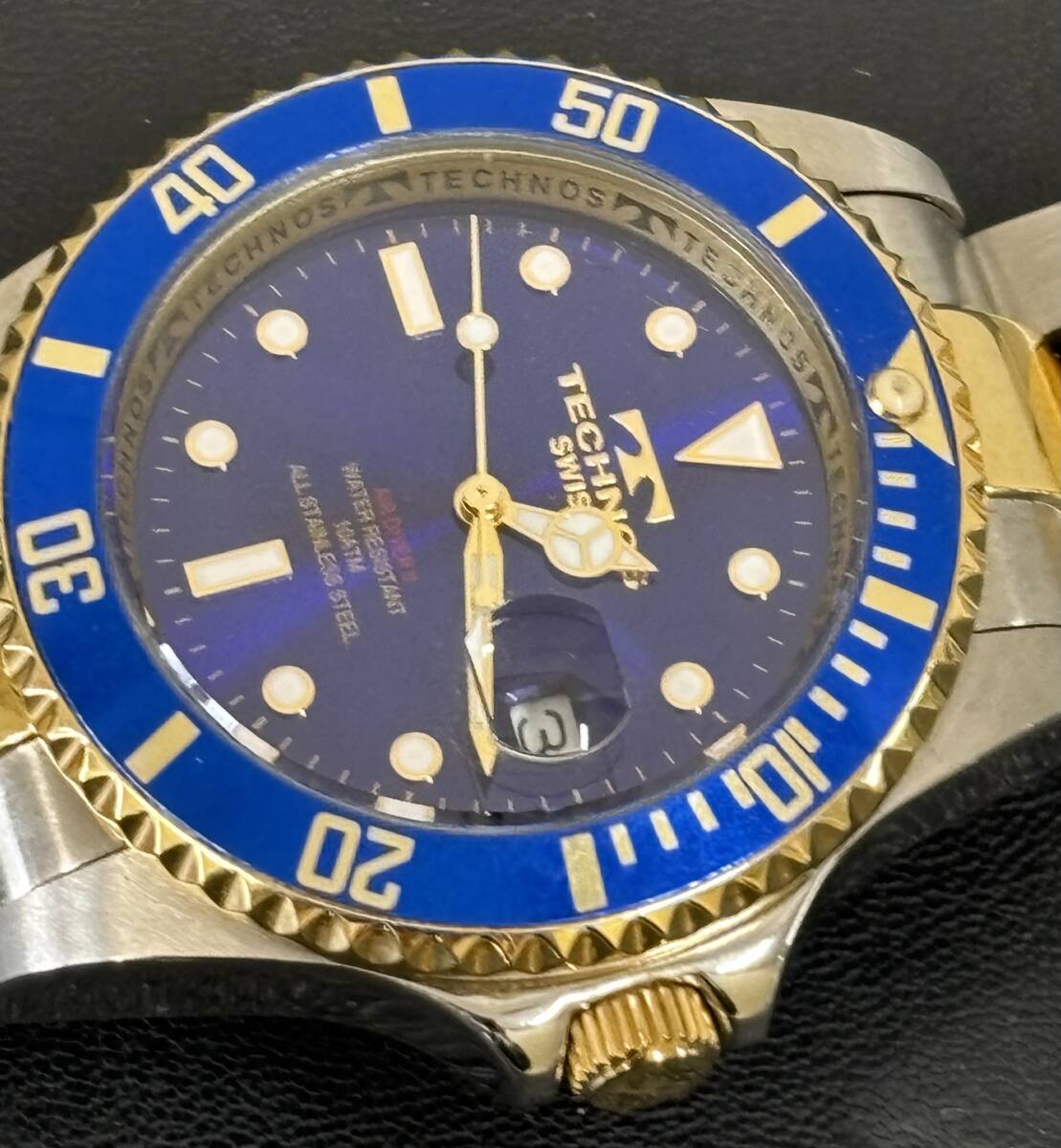 TECHNOS　AIR DIVERⅡ　TAM629　QUARTZ　腕時計　テクノス　エアダイバー　クォーツ　メンズ腕時計不動★３６９１管理