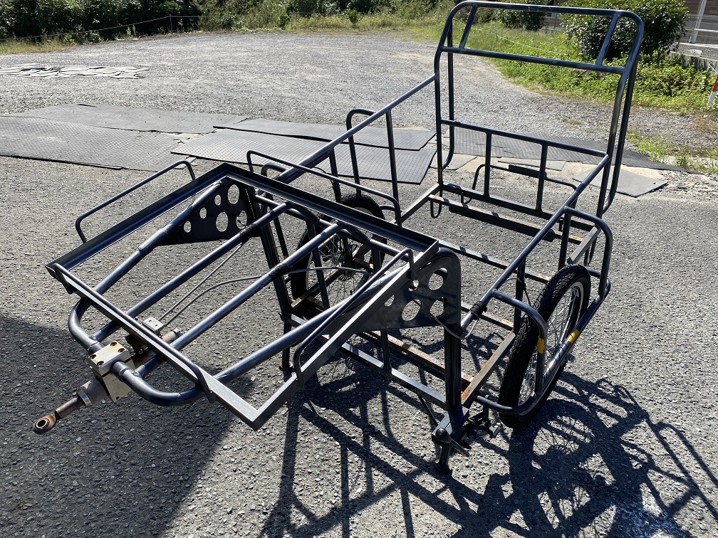 【中古現状品】 自転車用 リヤカー 荷台 現状渡し ○YR-17937○