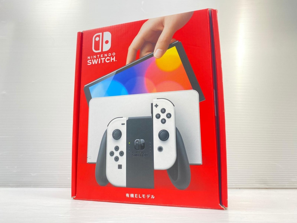 【中古品】 任天堂 有機ELモデル Nintendo Switch 本体 ホワイト ニンテンドースイッチ ○YR-18066○