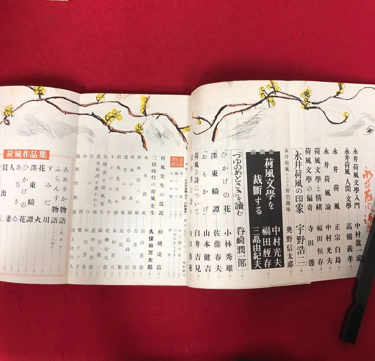 Ac-138/文藝 臨時増刊 永井荷風読本 河出書房 昭和31年10月5日