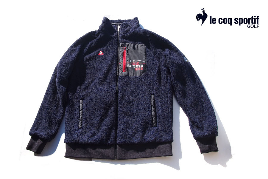 送料無料★【中古】ルコックスポルティフゴルフ｜LE COQ SPORTIF GOLF｜リバーシブルブルゾン｜ジャンパー｜メンズゴルフウェア｜L