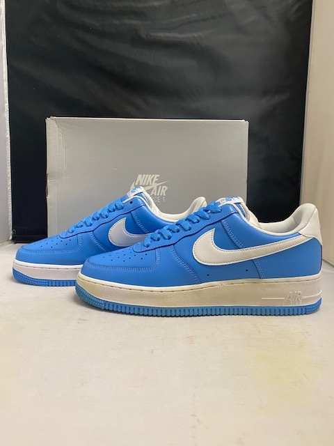 【訳あり新品】AIR FORCE 1 '07 DC2911-400 UNIVERSITY BLUE/WHITE US9.0 27.0cm エアーフォース ワン ユニバーシティブルー _画像2