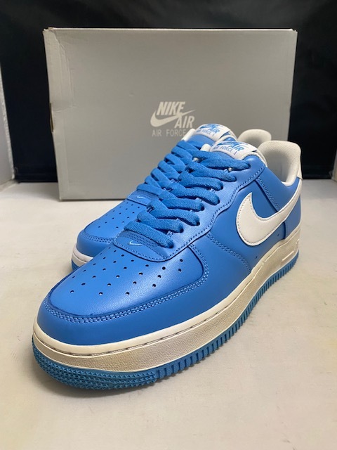 【訳あり新品】AIR FORCE 1 '07 DC2911-400 UNIVERSITY BLUE/WHITE US9.0 27.0cm エアーフォース ワン ユニバーシティブルー _画像1