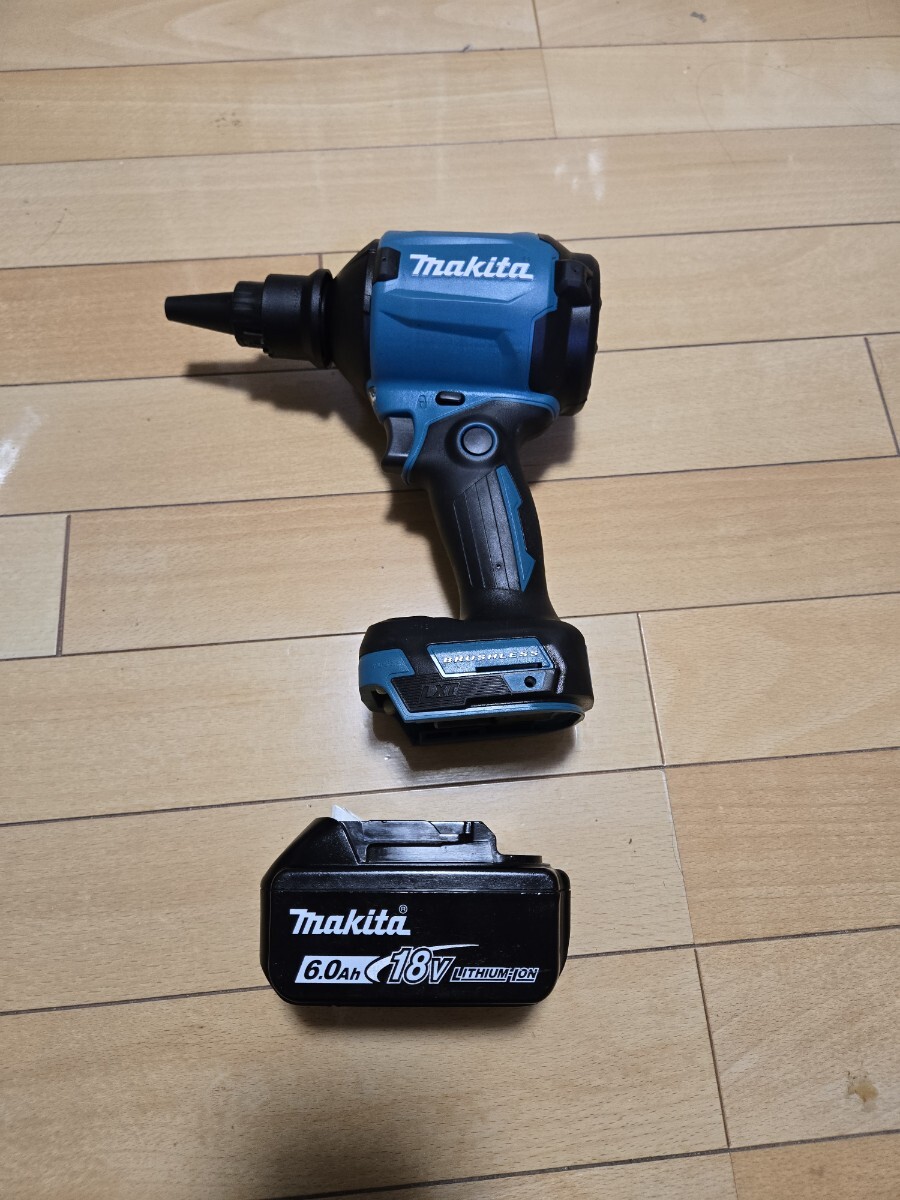 美品　マキタ 18V 充電式エアダスタ AS180DZ 18v 6.0Ah バッテリー BL1860B　付き makita