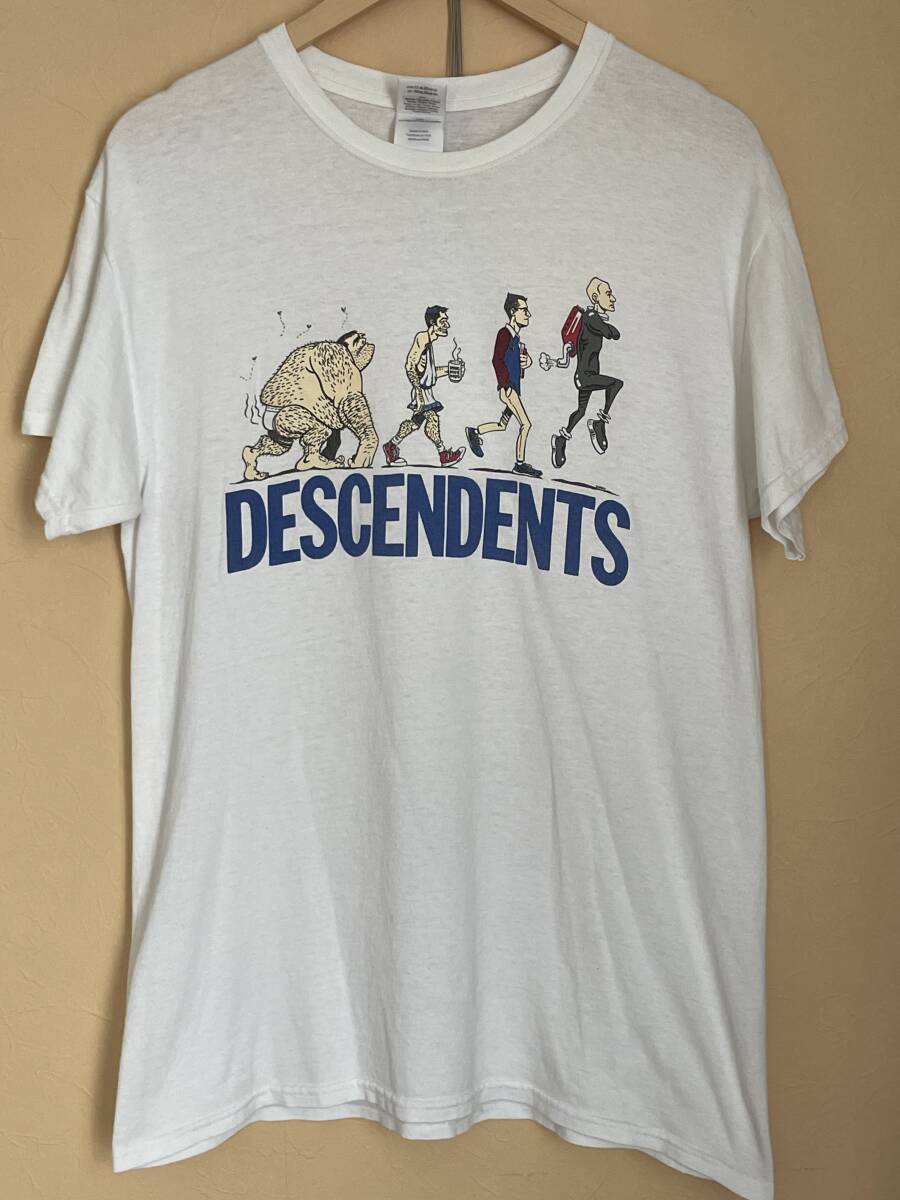 レアデザイン/ディセンデンツ DESCENDENTS /バンドT/ホワイト/Mサイズ/オフィシャル/メロコア/ハイスタ/90ｓ