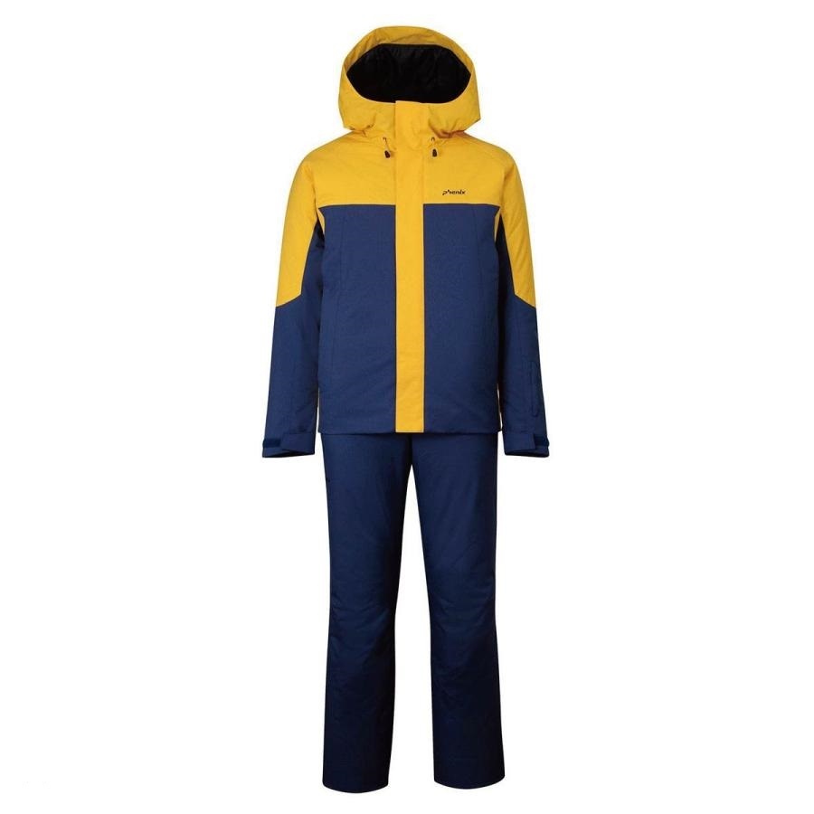 ★ 【 PHENIX (フェニツクス 】 PSM242P40 YE　Mサイズ　(男性用）　Color Block Two-piece　　上下セット
