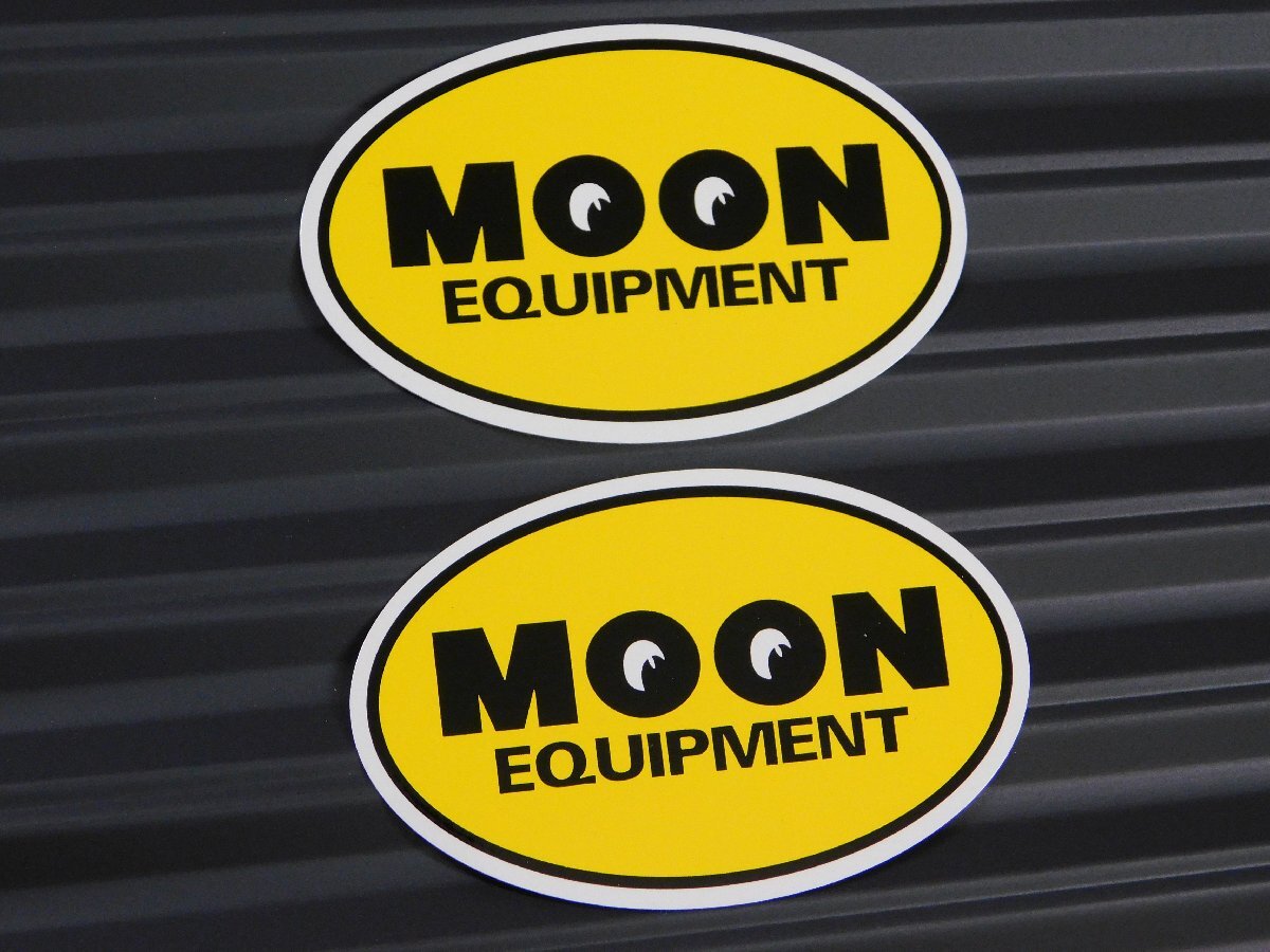 * стоимость доставки \\110*[MOONEYES* moon I z]*{MOON EQUIPMENT* овальный стикер | 2 шт. комплект } DM170YE