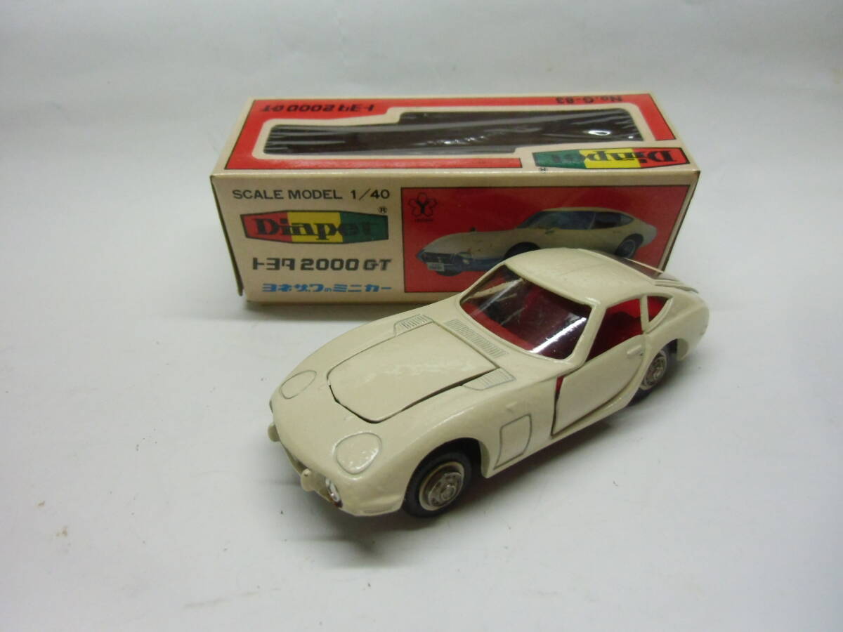 ダイヤペットNo.162　トヨタ２０００ＧＴ（昭和42年発売・初期金型）《未展示品・塗装荒れあり》送料450円