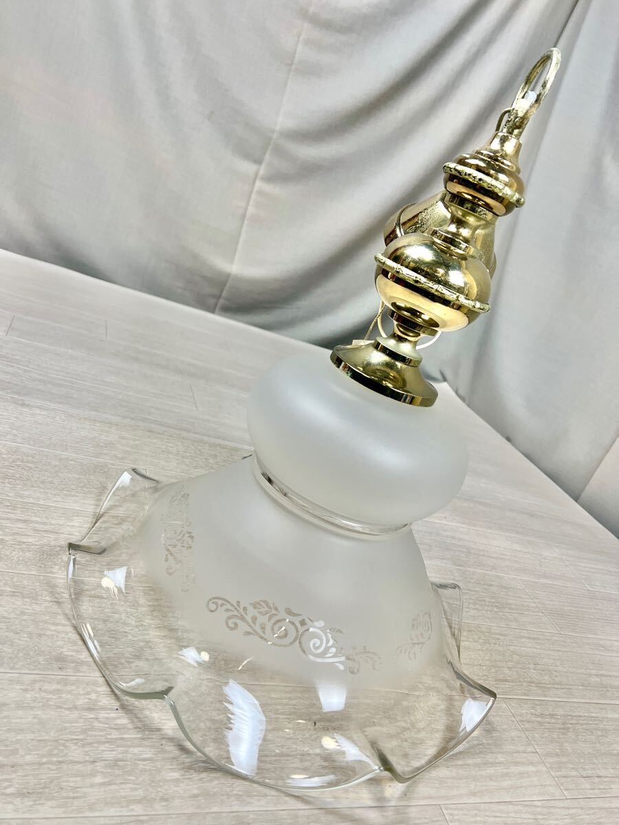 S4】ガラス フリル シェード ランプ アンティーク 60W レトロ S4】ガラス フリル シェード ランプ アンティーク 60W レトロ