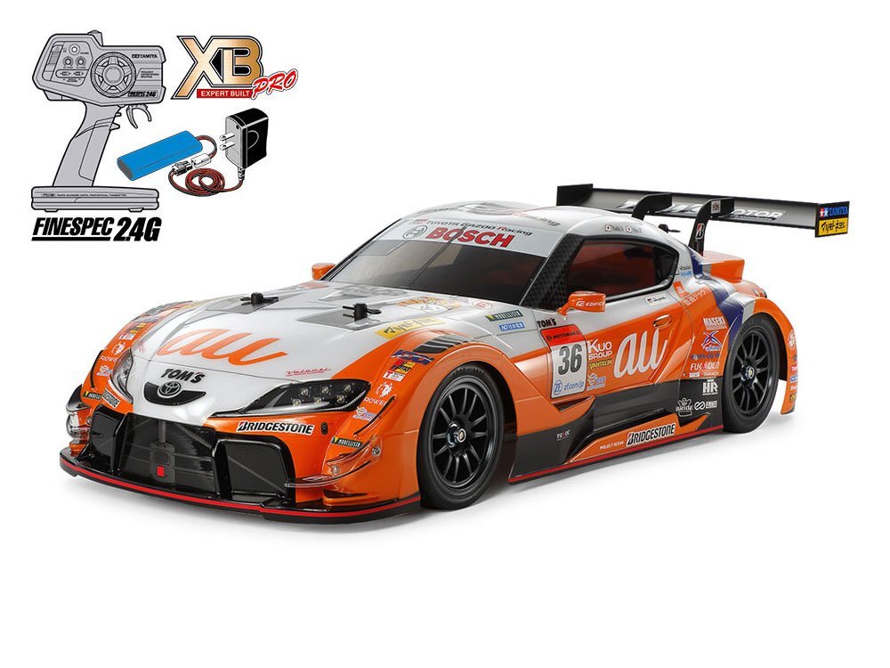 タミヤ 1/10RC XB au TOM'S GR Supra (TT-02シャーシ) #57934