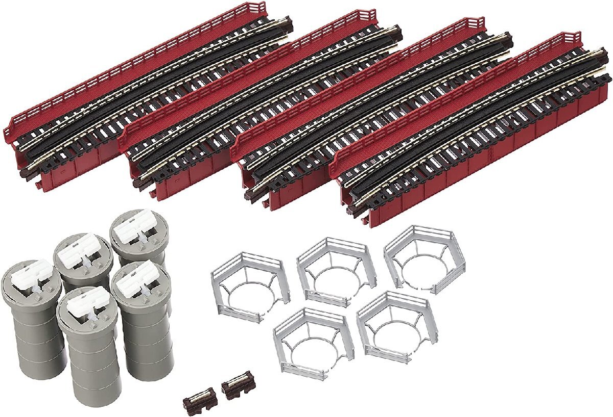 KATO(カトー) Nゲージ カーブ鉄橋セットR481-60° 非電化 ・ 朱 #20-824