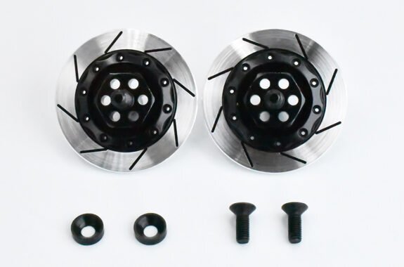 送料220円 ReveD RDX用 ディスクブレーキ型 アルミ製 フロントアクスル(2個入) #D1-010FDC