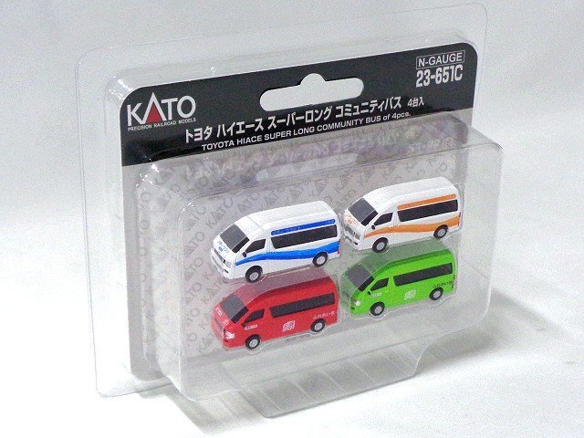 KATO トヨタ ハイエース スーパーロング コミュニティバス(4台入) #23-651C