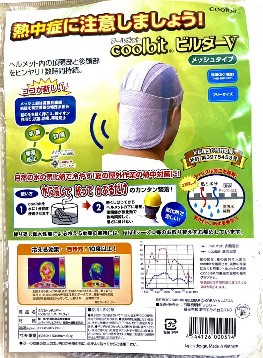 送料込！7組セット！熱中癥対策グッズ メッシュタイプ クールビットのビルダーVの7個(gè)セットになります