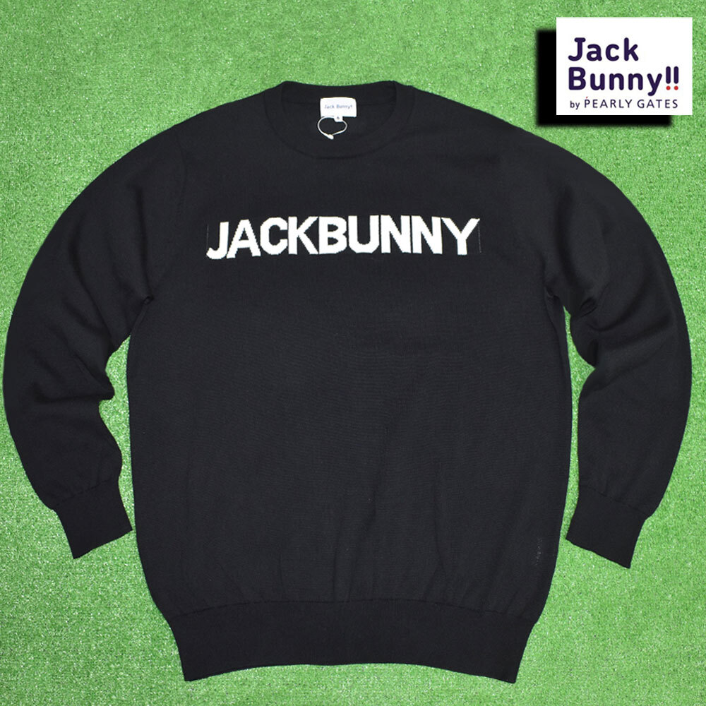 Jack Bunny!! ジャックバニー クルーセーター【ブラック/６】新品！