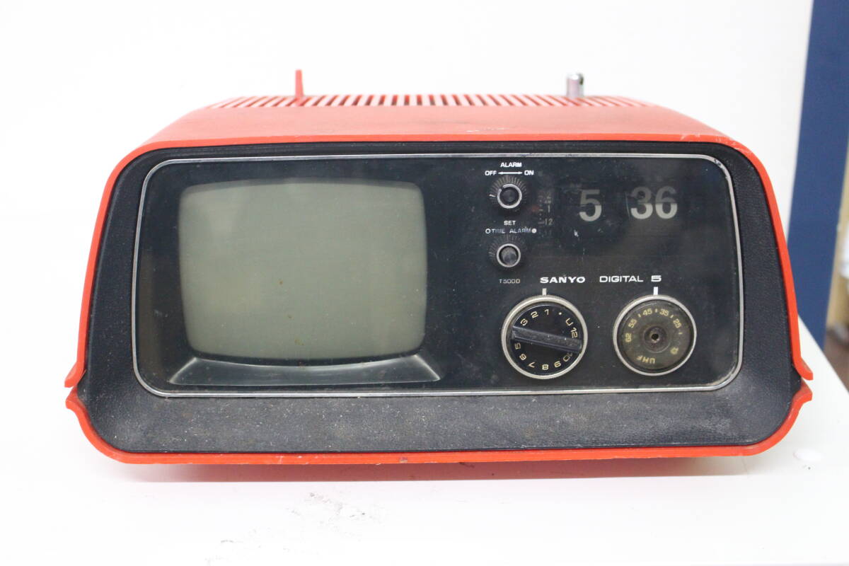 動作未確認 SANYO サンヨー レトロ アンティーク 白黒テレビ