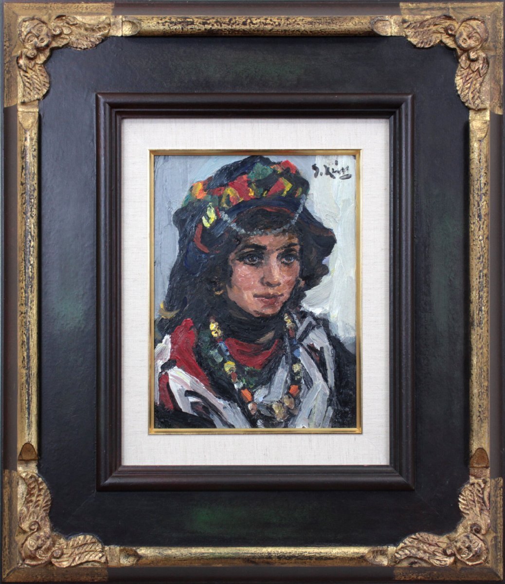 木村捷司 「ベルベール族の女」 油絵・油彩画 絵画 - 北海道画廊