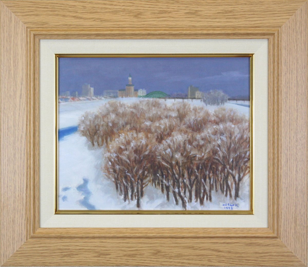 楓久雄 「曇る日」 油絵・油彩画 絵画 - 北海道画廊