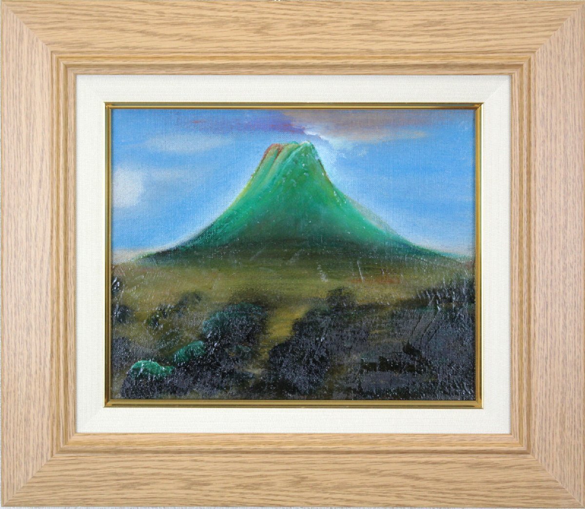 石名田喜久男 「紅富士」 油絵・油彩画 絵画 - 北海道画廊