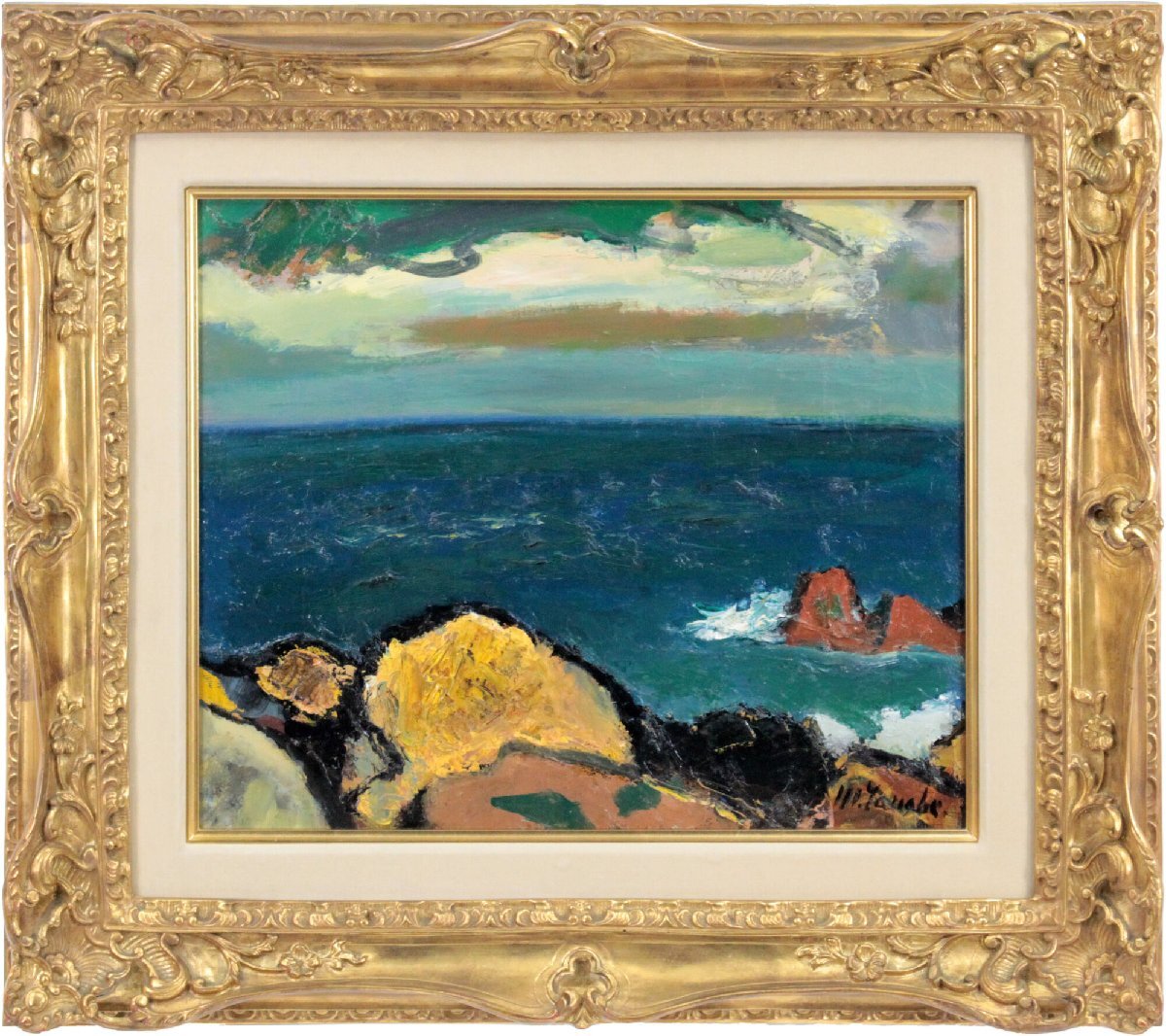 田辺三重松 「室戸岬」 油絵・油彩画 絵画 - 北海道画廊