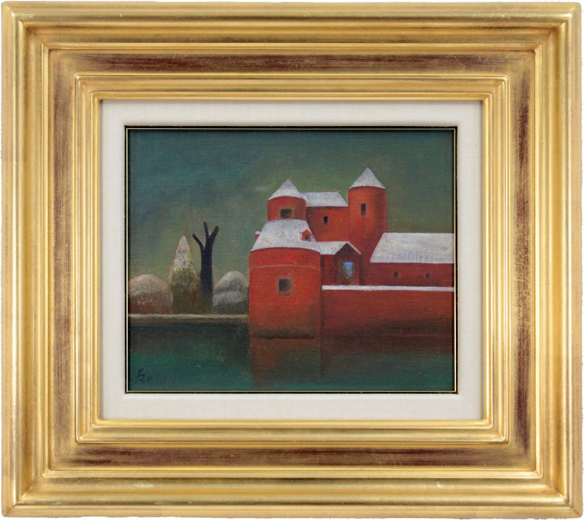 小杉小二郎 「ベルギーの城」 油絵・油彩画 絵画 - 北海道画廊