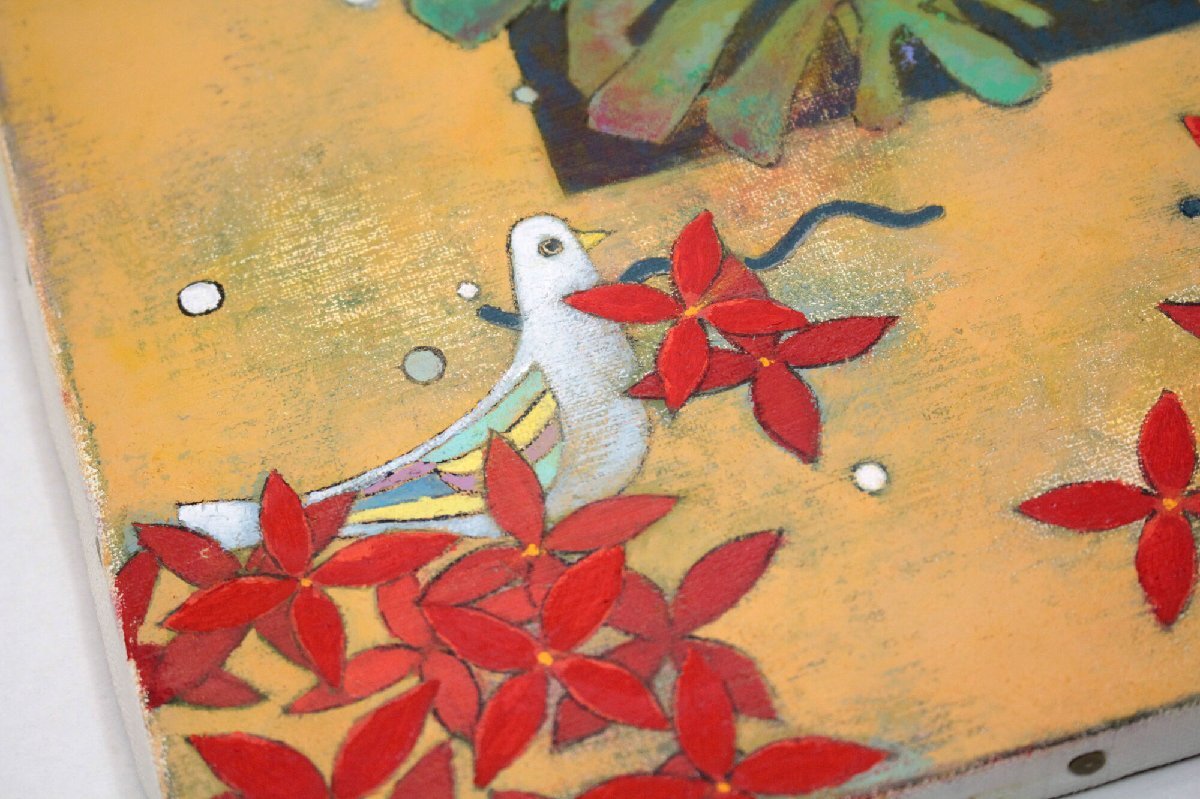 吉井光子『二羽の鳥・南国』油彩画【真作保証】 絵画 吉井光子『二羽の鳥・南国』油彩画【真作保証】 絵画 - メルカリ