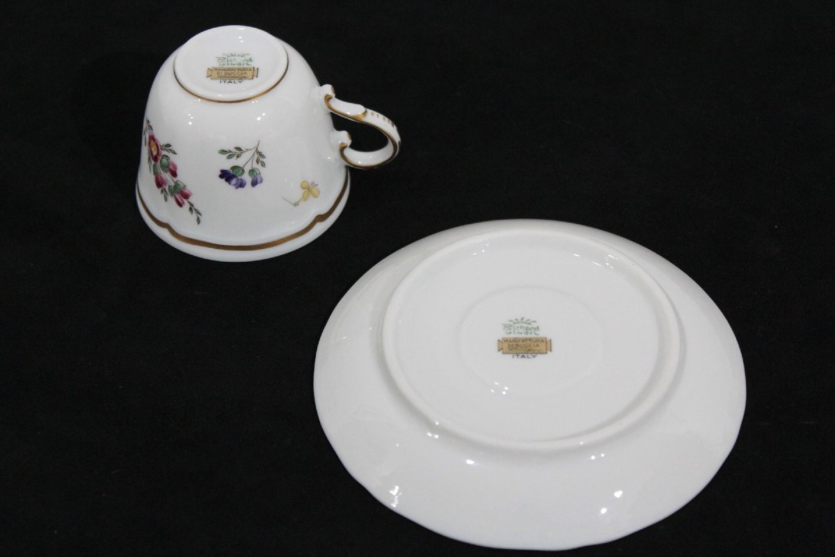 GINORI 1735/Richard Ginori 「イタリアンフルーツコーヒーカップ＆ソーサー」 陶磁器 - 北海道畫廊