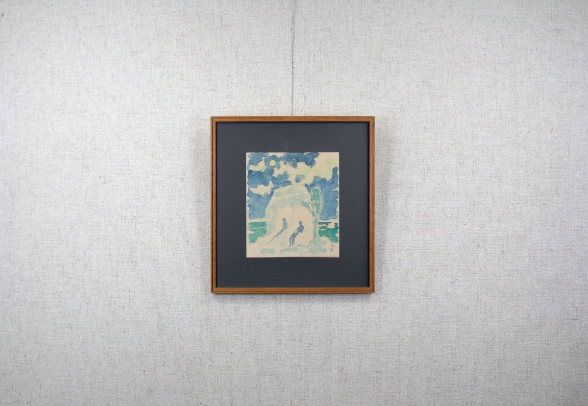 國松登 「氷人」 水彩畫 絵畫 - 北海道畫廊
