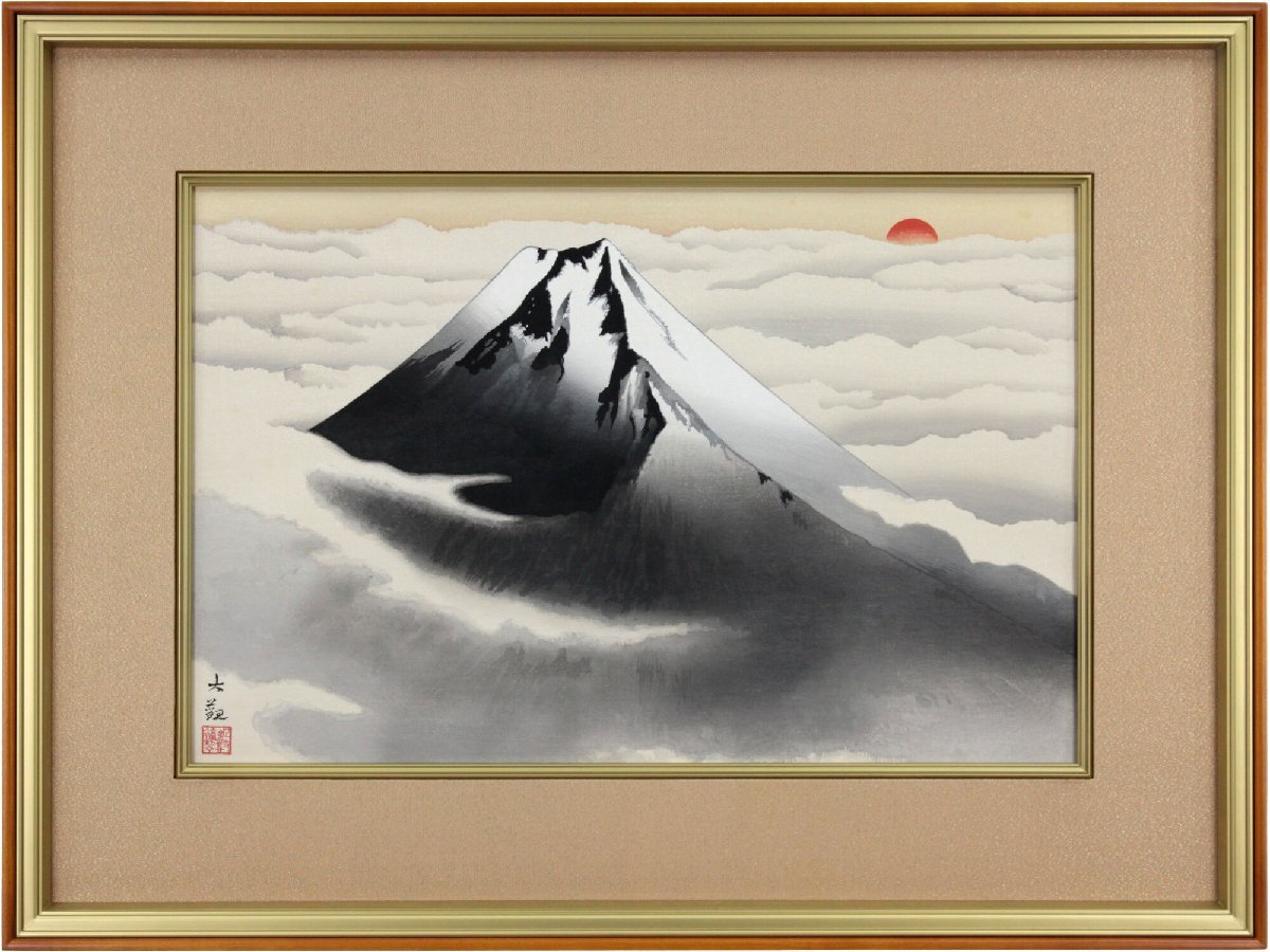 真作/大原呑舟/雪中漁楽図/布袋屋掛軸HD-967 真作】/大原呑舟/雪中漁楽図/布袋屋掛軸HD-967