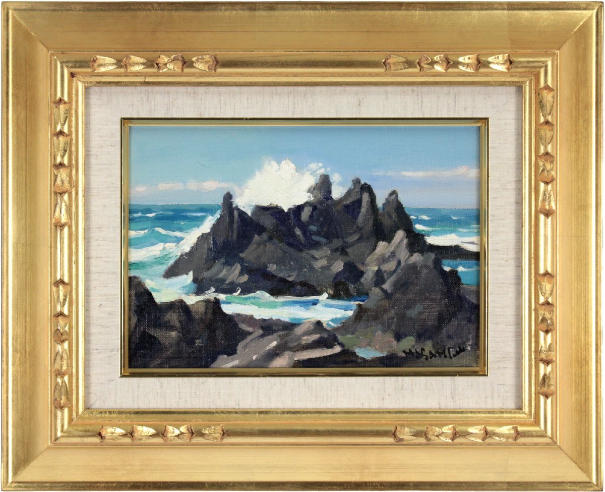 山岸正巳 「北涛古宇海岸」 油絵・油彩画 絵画 - 北海道画廊