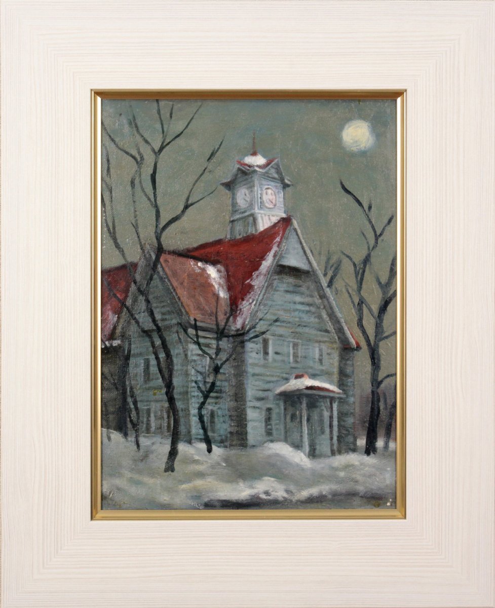作家不明 「時計台」 油絵・油彩画 絵画 - 北海道画廊