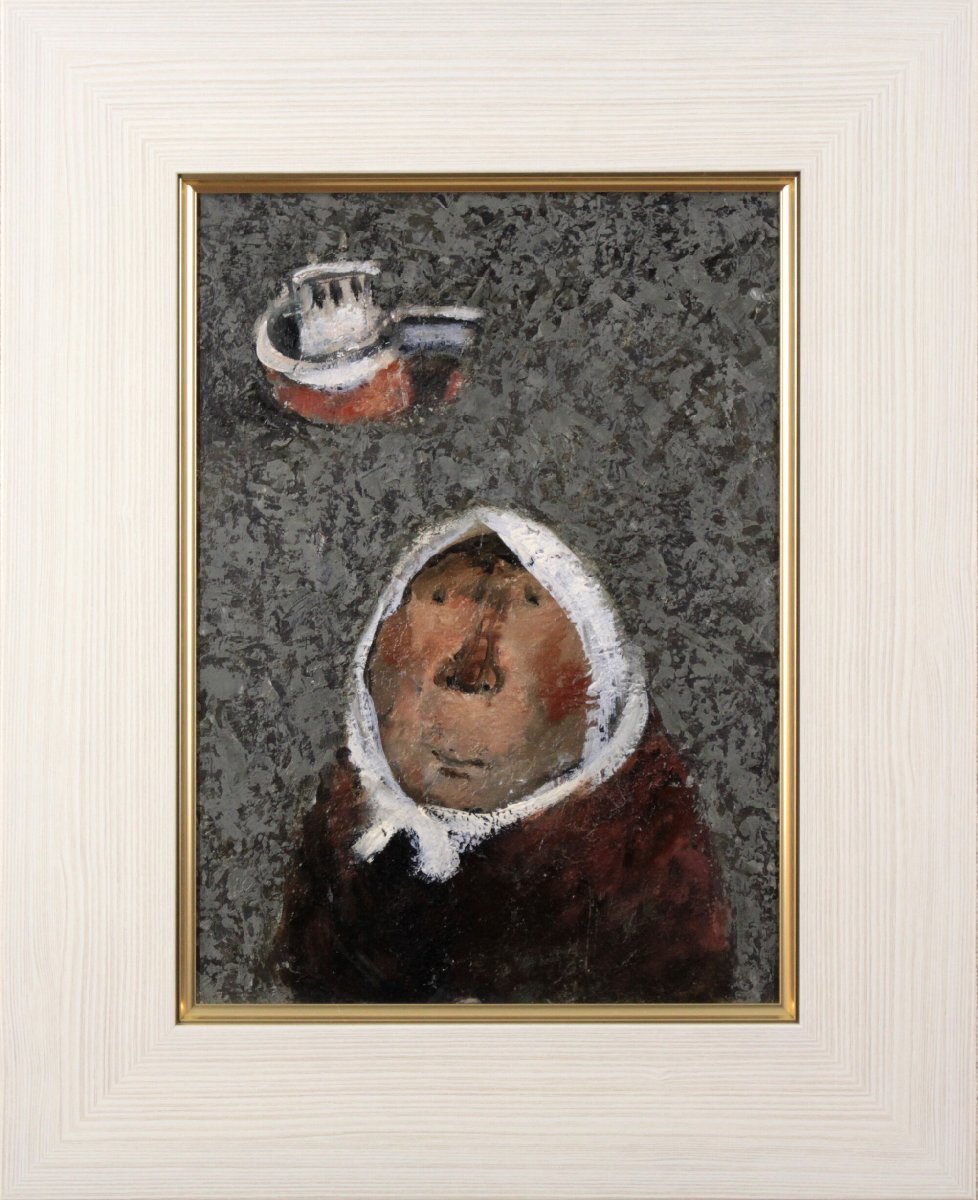 原義行 「おばさん」 油絵・油彩画 絵画 - 北海道画廊