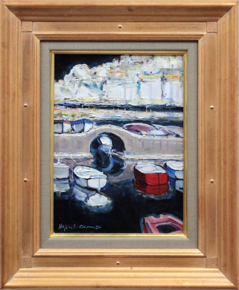 岡本肇 「エーゲ海」 油絵・油彩画 絵画 - 北海道画廊