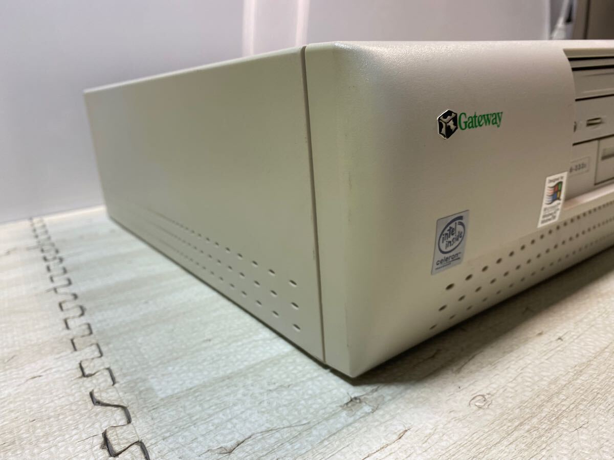 C3DP-5010705 GaTeway GP6-333c 外観日焼け無(wú)し　通電ランプ點(diǎn)燈のみ確認(rèn)　CPU メモリ　ハードディスク付き　動(dòng)作未確認(rèn)　沖縄　離島不可