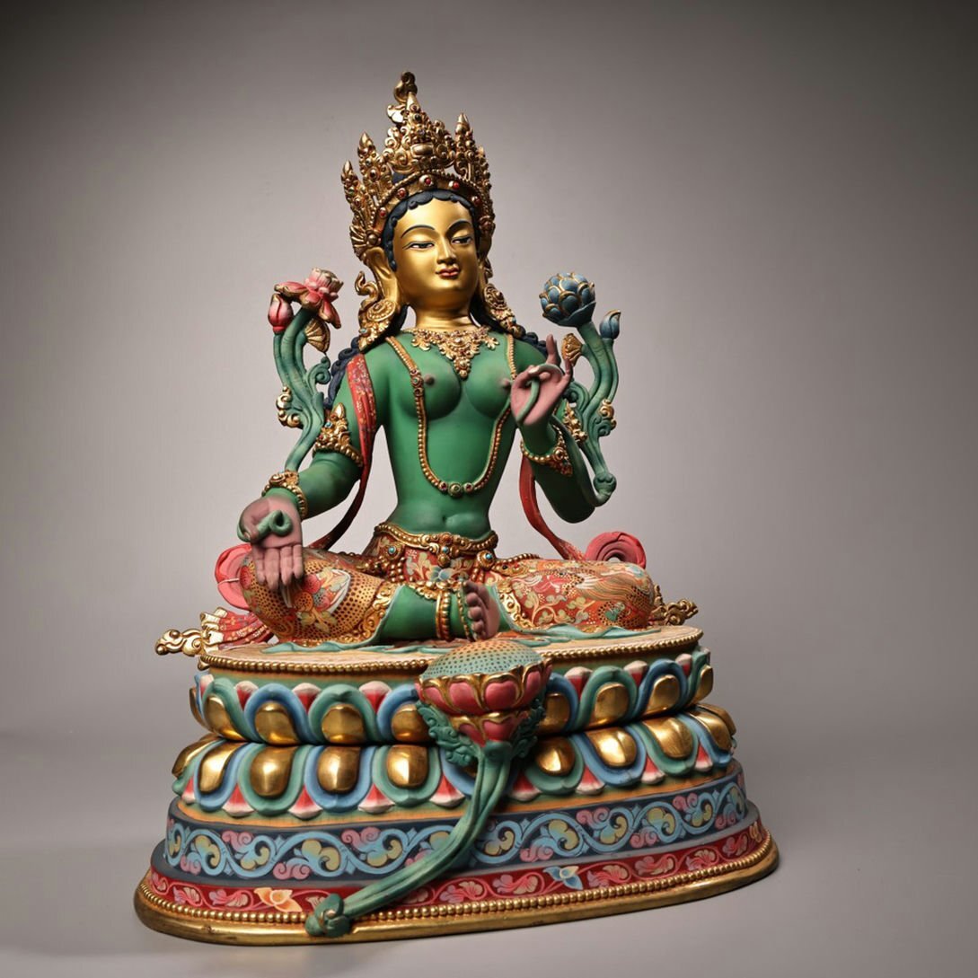 仏教美術 三宝仏 工芸品 美術品 置物 一番の贈り物 GE】R579【コレクター所蔵品】時代 銅鍍金仏坐像