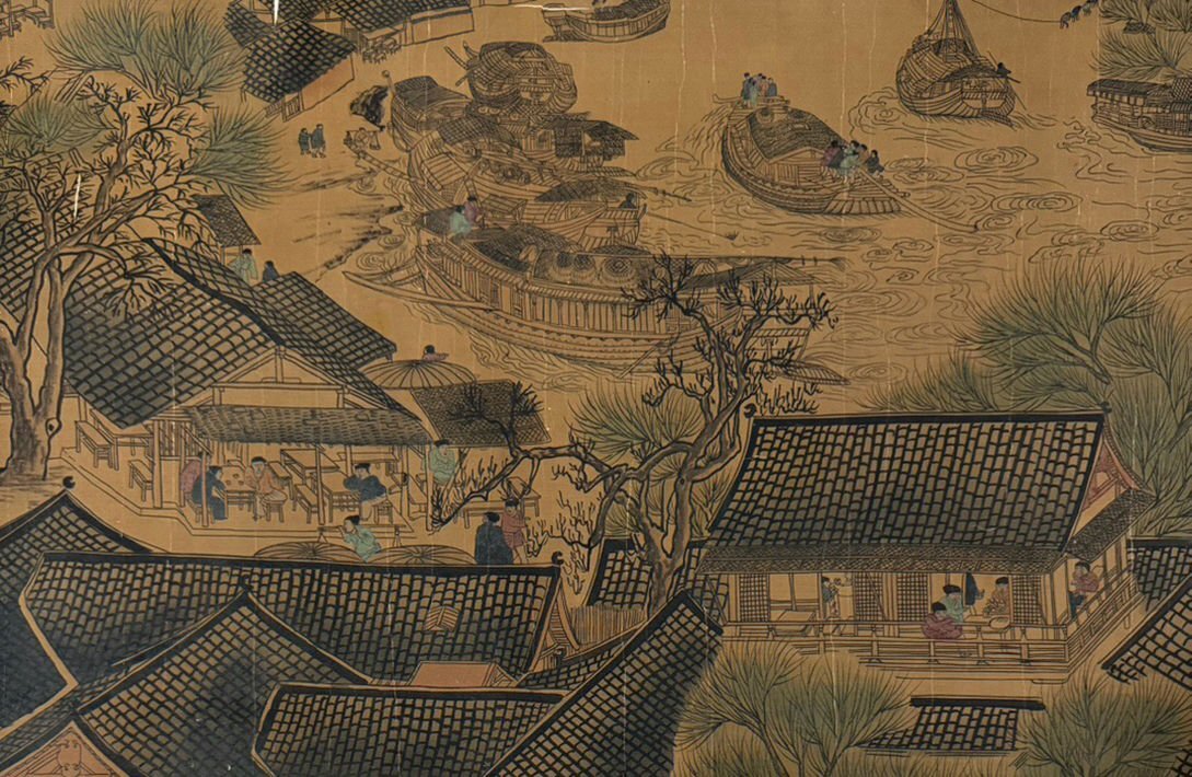 □観心・時代旧蔵□K746中国古書道◇張擇端 清明上河図 長卷 □観心・時代旧蔵□K746中国古書道◇張擇端 清明上河図 長卷