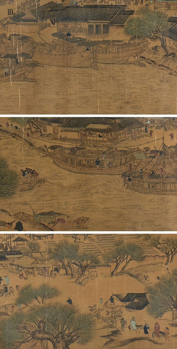 □観心・時代旧蔵□K746中国古書道◇張擇端 清明上河図 長卷 □観心・時代旧蔵□K746中国古書道◇張擇端 清明上河図 長卷