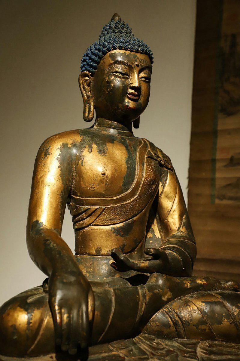 唐物 明代 銅泥金 チベット密教 歓喜仏 仏像 仏教古美術 供養品 唐物 明代 銅泥金 チベット密教 歓喜仏 仏像 仏教古美術 供養品